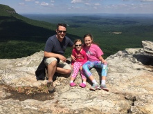 Hanging Rock State Park North Carolina My Girls on the windy Mountain Top we made it!