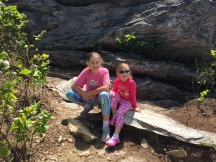 Hanging Rock State Park North Carolina My Girls on the windy Mountain Top
